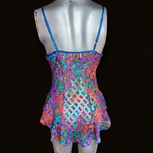 Vintage Victoria's Secret One Piece Sheer Bodysuit Medium - Picture 4 of 11